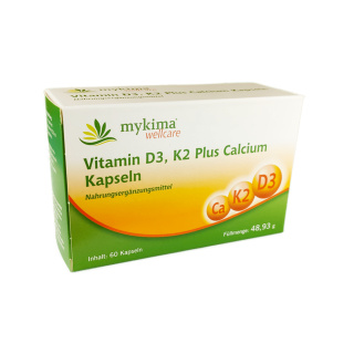 Vitamin D3+K2 plus Calcium, bei, Osteoperose,zur Stärkung der  Knochen und des, Skeletts