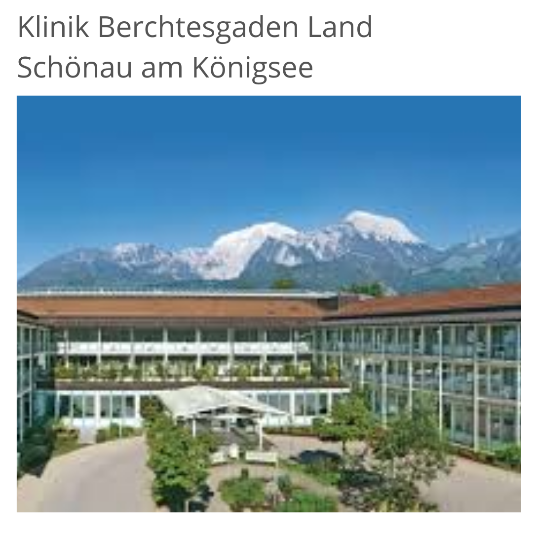 Schön Klinik Berchtesgadener  Land